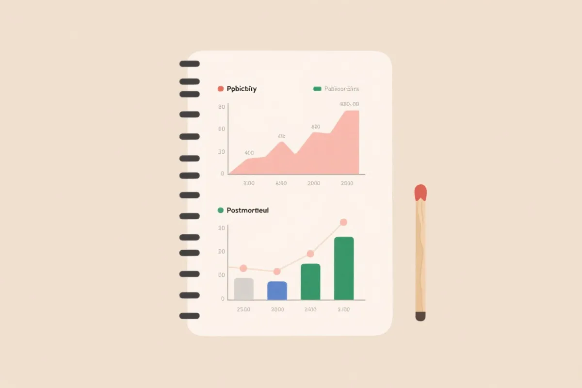 概率预测与赛后复盘的可视化图表风格插画